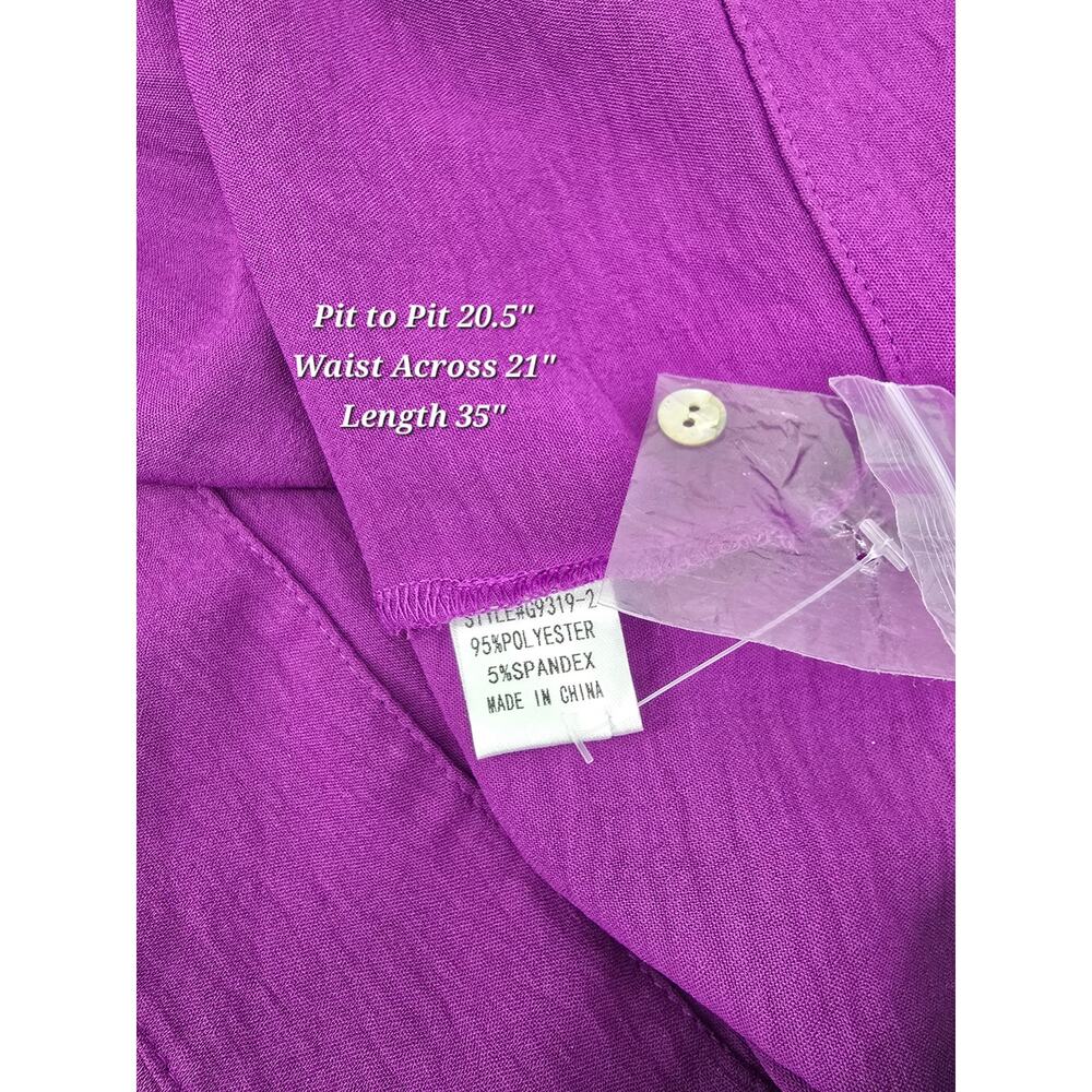 Jodifl Romantic Whimsical Ruffle Sleeve Woven Top – Vibrant Purple - Picture 5 of 5